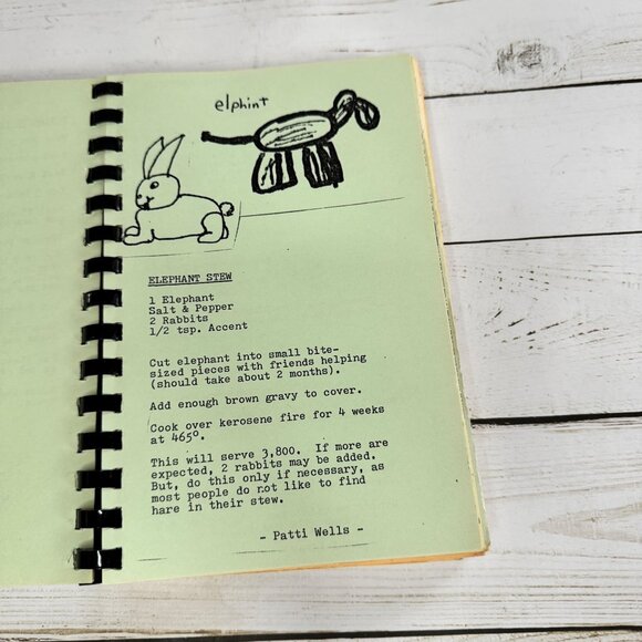 Walker Elementary School Cookbook West Allis WI Community Recipes Vtg Spiral - Picture 6 of 9